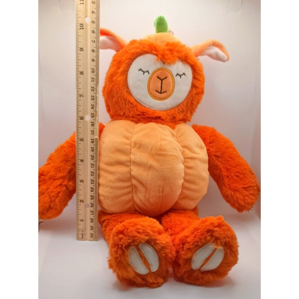 Slumberkins Kin Plush Soft Lovey Stuffed Animal Orange Alpaca Pumpkin Halloween